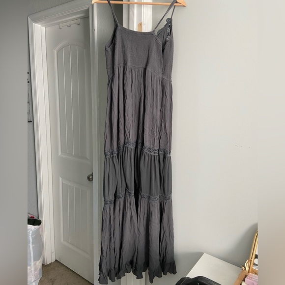 Rare FP gray corset maxi dress - Picture 5 of 7